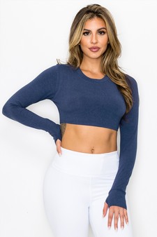 Women's Seamless Athleisure Long Sleeve Top