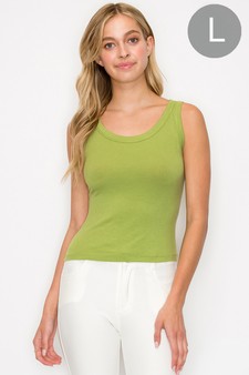 Women’s Soft Ribbed Scoop Neck Tank (Large only)