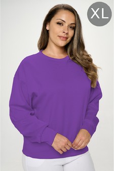 Women’s Solid Crewneck UltraComfy Sweatshirt (XL only)