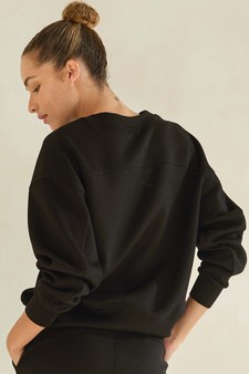Women’s Solid Crewneck UltraComfy Sweatshirt style 2