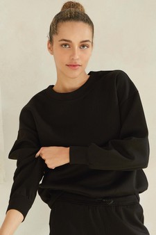 Women’s Solid Crewneck UltraComfy Sweatshirt style 4