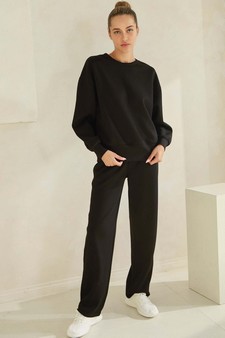 Women’s Solid Crewneck UltraComfy Sweatshirt style 5