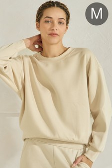 Women’s Solid Crewneck UltraComfy Sweatshirt (M only)