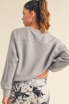 Women’s Solid Crewneck UltraComfy Sweatshirt style 3