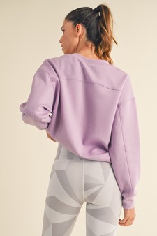 Women’s Solid Crewneck UltraComfy Sweatshirt style 3