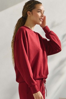 Women’s Solid Crewneck UltraComfy Sweatshirt style 3