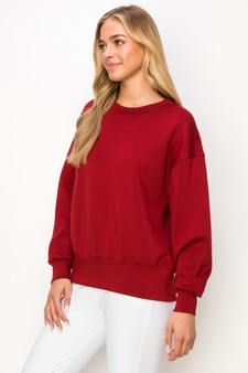 Women’s Solid Crewneck UltraComfy Sweatshirt style 2