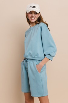 ETA 05/06/25 - Sporty Chic UltraComfy Shorts Set style 2