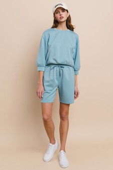 ETA 05/06/25 - Sporty Chic UltraComfy Shorts Set style 5