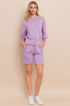 ETA 01/29/26 - Sporty Chic UltraComfy Shorts Set style 5