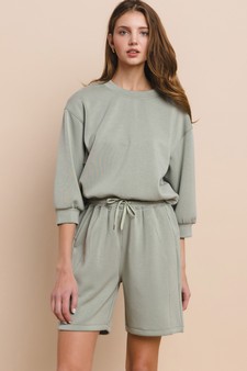 Sporty Chic UltraComfy Shorts Set