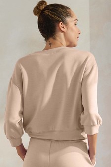 Women's Solid Cropped UltraComfy Sweatshirt style 2