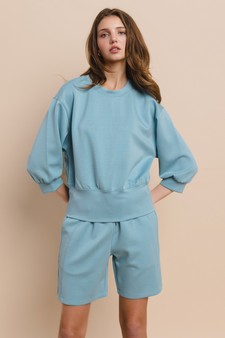 ETA 05/06/25 - Women's Solid Cropped UltraComfy Sweatshirt style 4
