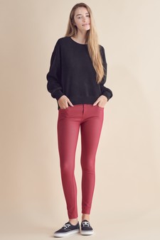 Women's Relaxed Ribbed Corduroy Long Sleeve Top style 4