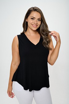 Women's Flawless Flow V-Neck Ribbed Sleeveless Tank