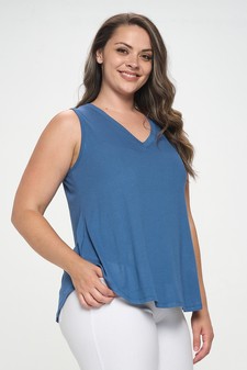 Women's Flawless Flow V-Neck Ribbed Sleeveless Tank