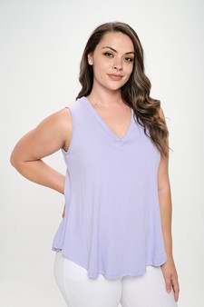 Women's Flawless Flow V-Neck Ribbed Sleeveless Tank