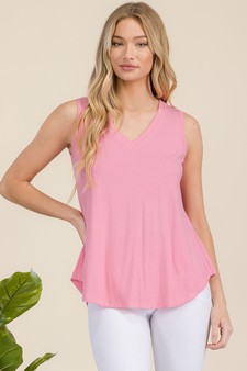 Women's Flawless Flow V-Neck Ribbed Sleeveless Tank