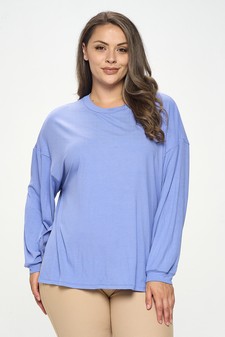 Women's Essential Relaxed Long Sleeve with Side Slits