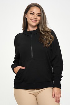 Women's Scuba Quarter-Zip Hoodie