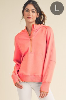 Women's UltraComfy Quarter-Zip Hoodie (Large only)