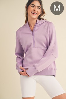Women's UltraComfy Quarter-Zip Hoodie (Medium only)
