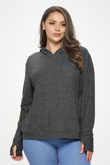 Women's Ultra Soft Hoodie with Thumb Hole