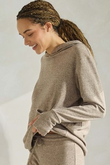 Women's Ultra Soft Hoodie with Thumb Hole style 3