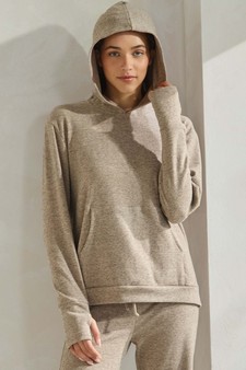 Women's Ultra Soft Hoodie with Thumb Hole style 4
