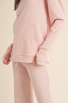 Women's Ultra Soft Hoodie with Thumb Hole style 4