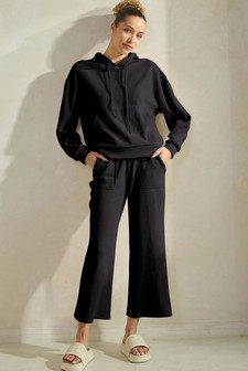 Women's Corduroy Hoodie and Crop Pants Set