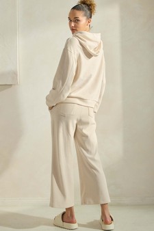 Women's Corduroy Hoodie and Crop Pants Set style 2