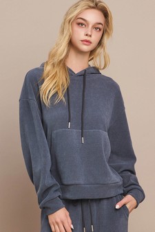 Women's Relaxed Ribbed Corduroy Hoodie