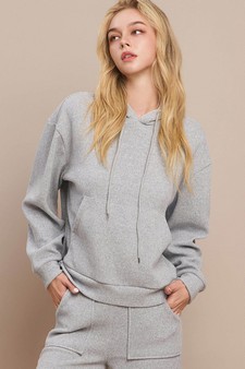Women's Relaxed Ribbed Corduroy Hoodie