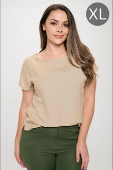 Women’s Airy Bliss: Linen Relaxed Top (XL only)