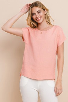 Women’s Airy Bliss: Linen Relaxed Top