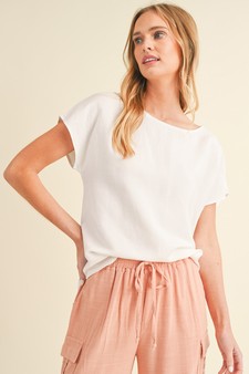 Women’s Airy Bliss: Linen Relaxed Top