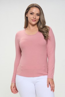 Women's Soft & Smooth Ribbed Long-sleeved Top