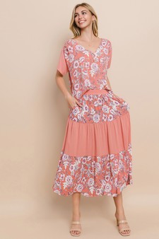 Women's Flowy Sensational Top & Skirt Set