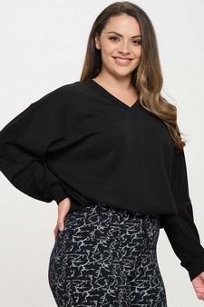 Women’s V-Neckline Sofie Soft Modal Raglan Sleeve Top style 4