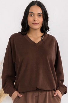 Women’s V-Neckline Sofie Soft Modal Raglan Sleeve Top style 4