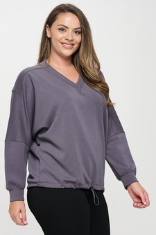 Women’s V-Neckline Sofie Soft Modal Raglan Sleeve Top style 2