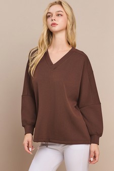 Women’s V-Neckline Sofie Soft Modal Raglan Sleeve Top style 4