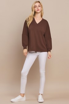 Women’s V-Neckline Sofie Soft Modal Raglan Sleeve Top style 5