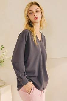 Women’s V-Neckline Sofie Soft Modal Raglan Sleeve Top style 2