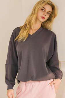 Women’s V-Neckline Sofie Soft Modal Raglan Sleeve Top style 3