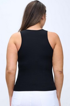 Women's Round Neck Ribbed Tank Top style 2