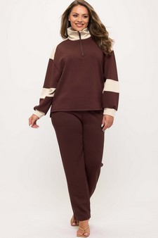 Women's Sleek ColorBlock Half-Zip Top style 5