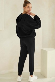 Sporty Chic UltraComfy Hoodie Jacket and Jogger Set style 2