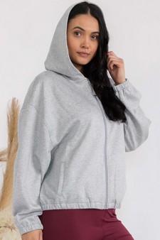 Women's UltraComfy Zip-up Jacket with Hoodie (XL only) style 2
